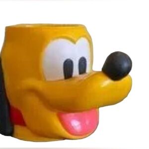 EUC Vintage 1992 Disney Pluto 3D Plastic Mug Cup